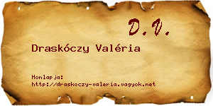 Draskóczy Valéria névjegykártya